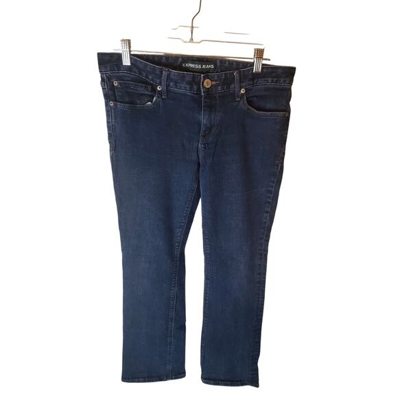 Express Jeans Barely Boot Stella Low Rise Jeans, 10 SHORT - Picture 1 of 6